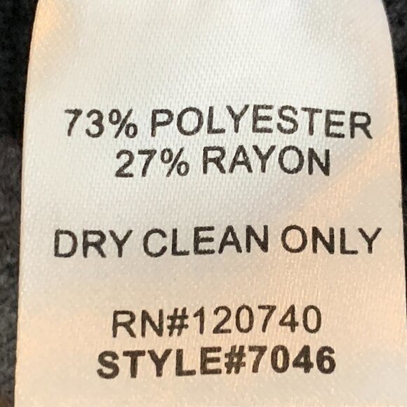 Mystree Asymmetric Zip Jacket Ruffle Accent Sz M Gray #53B - Picture 10 of 10